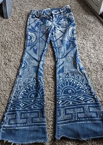 Last Call. Free people Aztec printed pants.